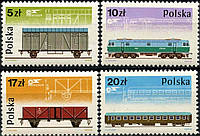 Польша 1985 - локомотив - вагоны - MNH XF T-382 Польша 1985 - локомотив - вагоны - MNH XF