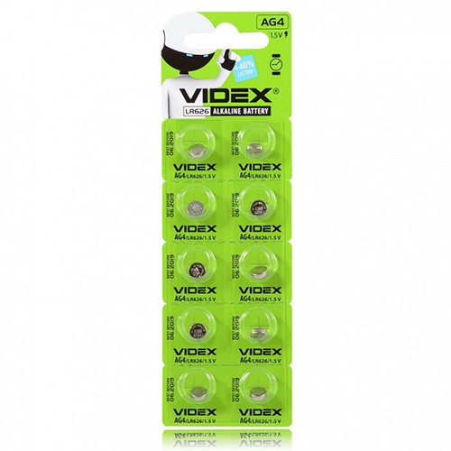 Батарейка годинникова Videx ag4, lr626