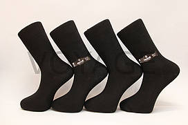 Чоловічі шкарпетки високі стрейчеві демісезонні КАРАБЕЛА 41-44 чорний