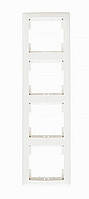 РВ04-00-0-ББ вертикальна Рамка 4 поста серія BOLERO (білий) IEK