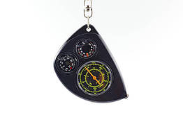 Курвіметр із компасом і термометром LX-2: метал + пластик
