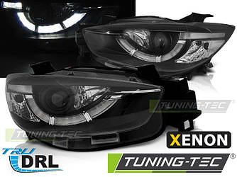 Передні фари Mazda CX5 тюнінг оптика Xenon (чорні)