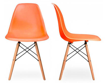 Детский стул Eames DSW оранжевый, сверхпрочный пластик ABS, дизайн Charles & Ray Eames, фото 2