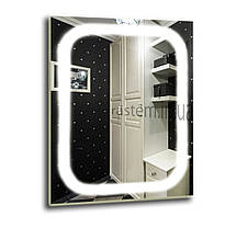 Дзеркало з лэд підсвічуванням для ванної кімнати d-11 600х800 мм, дзеркало з підсвіткою, фото 2