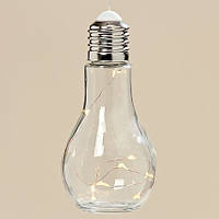 Світлодіодна лампа нічник Колба прозоре скло h19d9см Гранд Презент 3436600