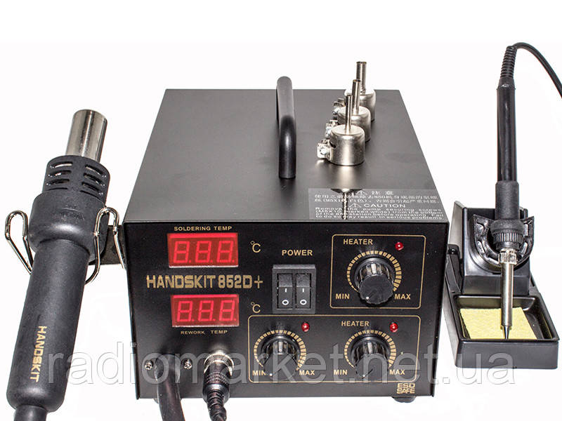 Паяльна станція цифрова з феном HandsKit 852D+