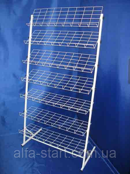 Стелаж-стійка 180/60 см мм для взуття, книг, постільної білизни на 7 полиць