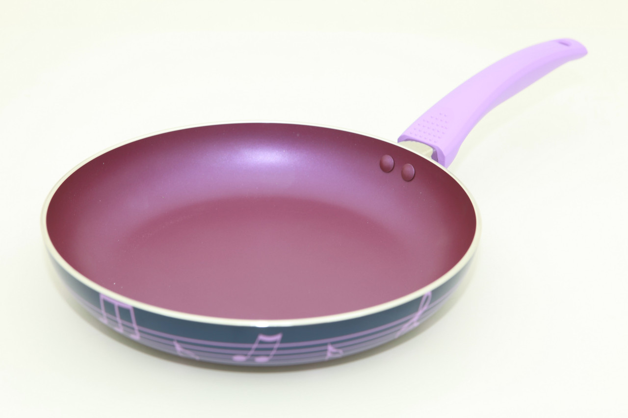Сковорода алюмінієва 24х4,5 см з кераміч. покриттям (бузковий колір) Fissman "Diverso" (AL-4829.24)