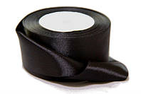 Стрічка атласна 5 см 23м №39 Чорна