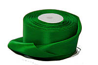 Стрічка атласна 5 см 23м №19 зелена