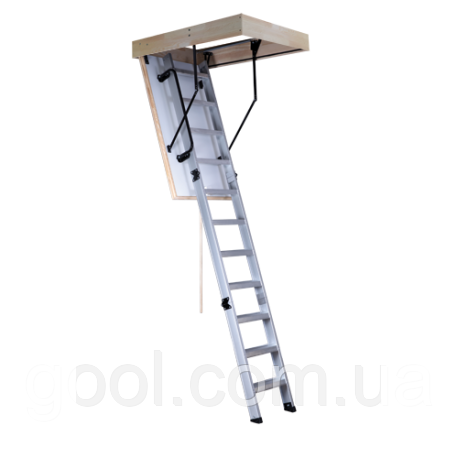 Драбина чорнична Alu Profi Extra Oman висота 280 см. 130х70 см