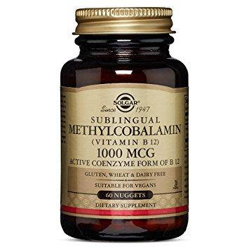 Sublingual Methylcobalamin (Vitamin B12) 1000 mcg Solgar 60 tabs, фото 2