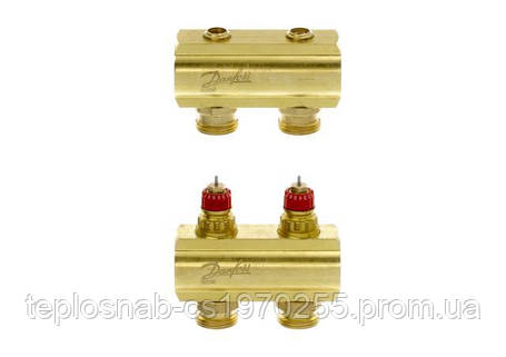 Розподільний колектор Danfoss FHF-2 без витратоомерів 088U0502, фото 2