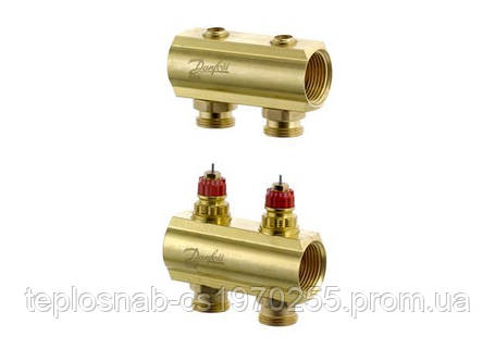 Розподільний колектор Danfoss FHF-2 без витратоомерів 088U0502, фото 2