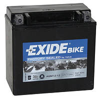 Аккумулятор залитый и заряженный AGM 12Ah 200A EXIDE AGM12-12