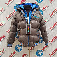 Зимняя детская куртка с двойной молнией на манжете для мальчика оптом NATURE