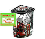 Кошик для білизни з пластику з малюнком "Морські зірки". Еліф (Elif), Туреччина, фото 4