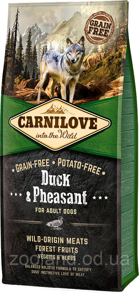 150825/8877 Carnilove Dog Качка та фазан, 1,5 кг