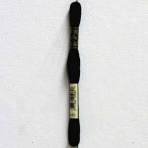 Чорні Нитки для вишивання Муліне DMC 310, фото 2
