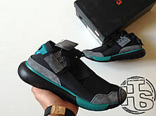 Чоловічі кросівки Adidas Y-3 Qasa High Black/Teal BB4735, фото 2