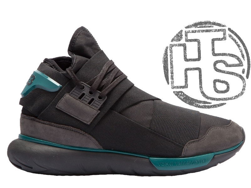 Чоловічі кросівки Adidas Y-3 Qasa High Black/Teal BB4735