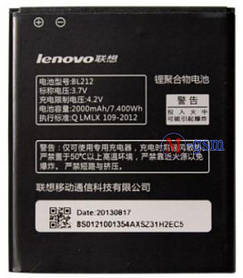Аккумулятор  Lenovo A628T, S898T, A708 (BL212)  2000 mA/ч 