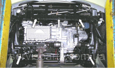 Защита двигателя Chery Jaggi 2003- (Чери Джагги) - фото 1 - id-p566925760