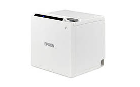 Принтер чеків з обрізувачем Epson TM-m30 (Ethernet+USB) білий