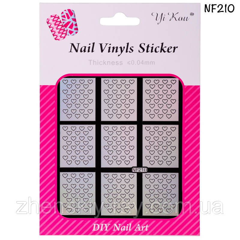 Трафарети для нігтів Yi Kou