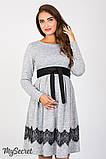 Плаття для вагітних та годуючих Medina DR-47.152, сірий меланж розмір 50, фото 2