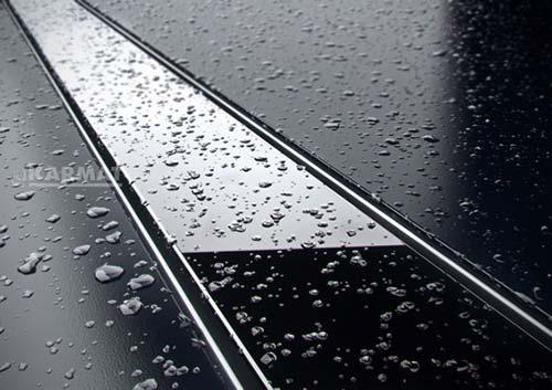 Трап для душу Karmat GLASS BLACK 1000 (Трап з нержавіючої сталі, накладка чорне скло)