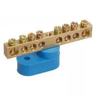 Шина PE "земля" на одному кутовому ізол СТАЙНІ-6х9-10-У1-Ж ІЕК