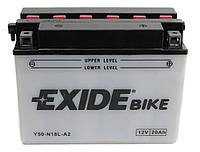 Акумулятор кислотний 20Ah 260A EXIDE E50-N18L-A = Y50-N18L-A