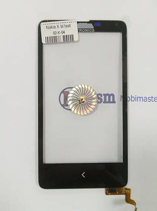 Тачскрин (сенсорний екран) для телефона NOKIA X (RM-980) DUAL SIM чорний, фото 2