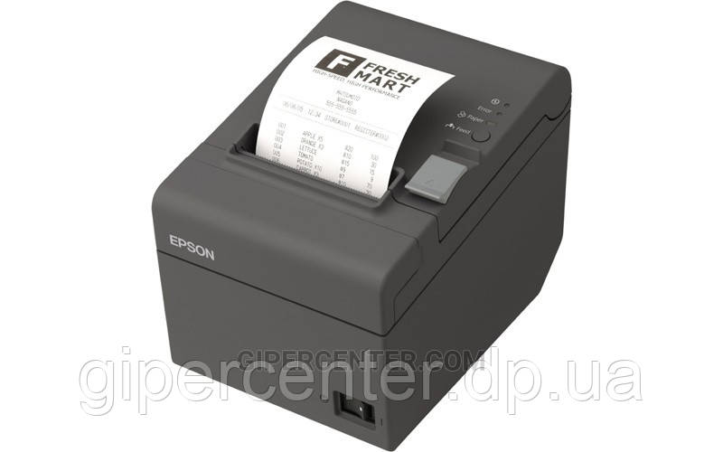 Чековий термопринтер EPSON TM-T20II Ethernet+USB з обрізувачем чорний