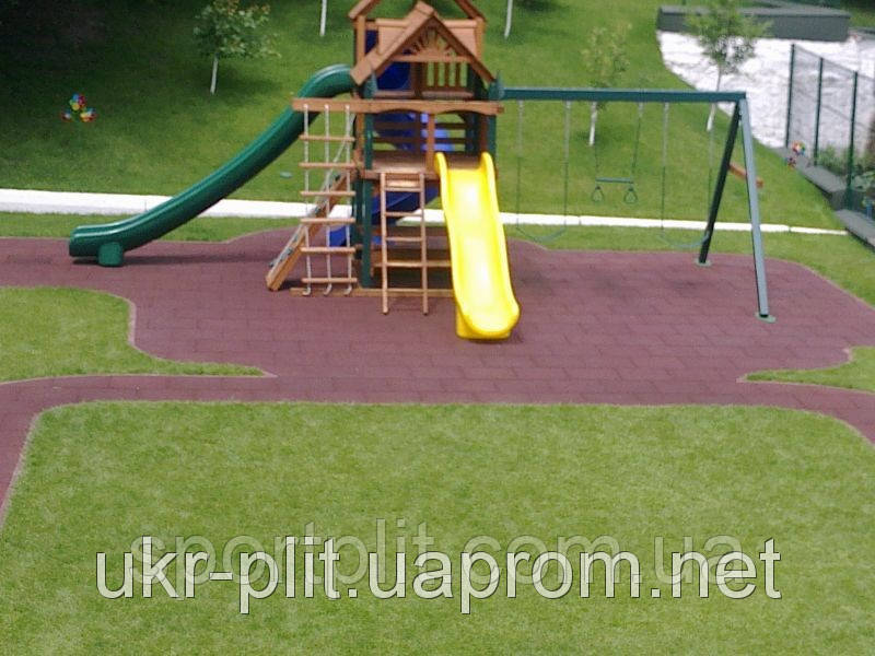 Гумова плитка з гумової крихти, фото 1