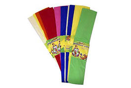 Папір креповая №7811 в упаковці 10цветов 50*200см(26гр\м растяж55%) "Мультяшки"