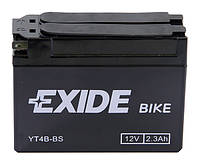 Аккумулятор сухозаряженный AGM 2,3Ah 35A EXIDE ET4B-BS = YT4B-BS