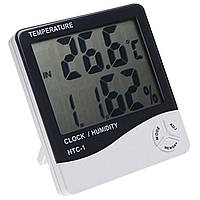 Цифровий гігрометр, термометр, годинник HTC-1