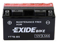 Аккумулятор сухозаряженный AGM 6,5Ah 85A EXIDE ET7B-BS = YT7B-BS