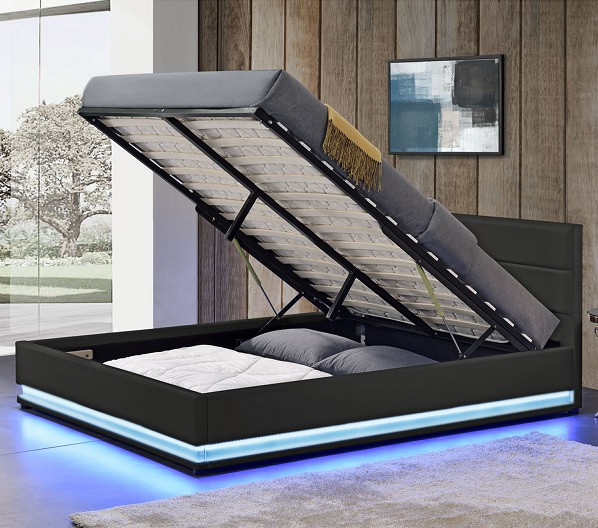 Ліжко з підйомним механізмом TOU 180х200 см з LED підсвічуванням
