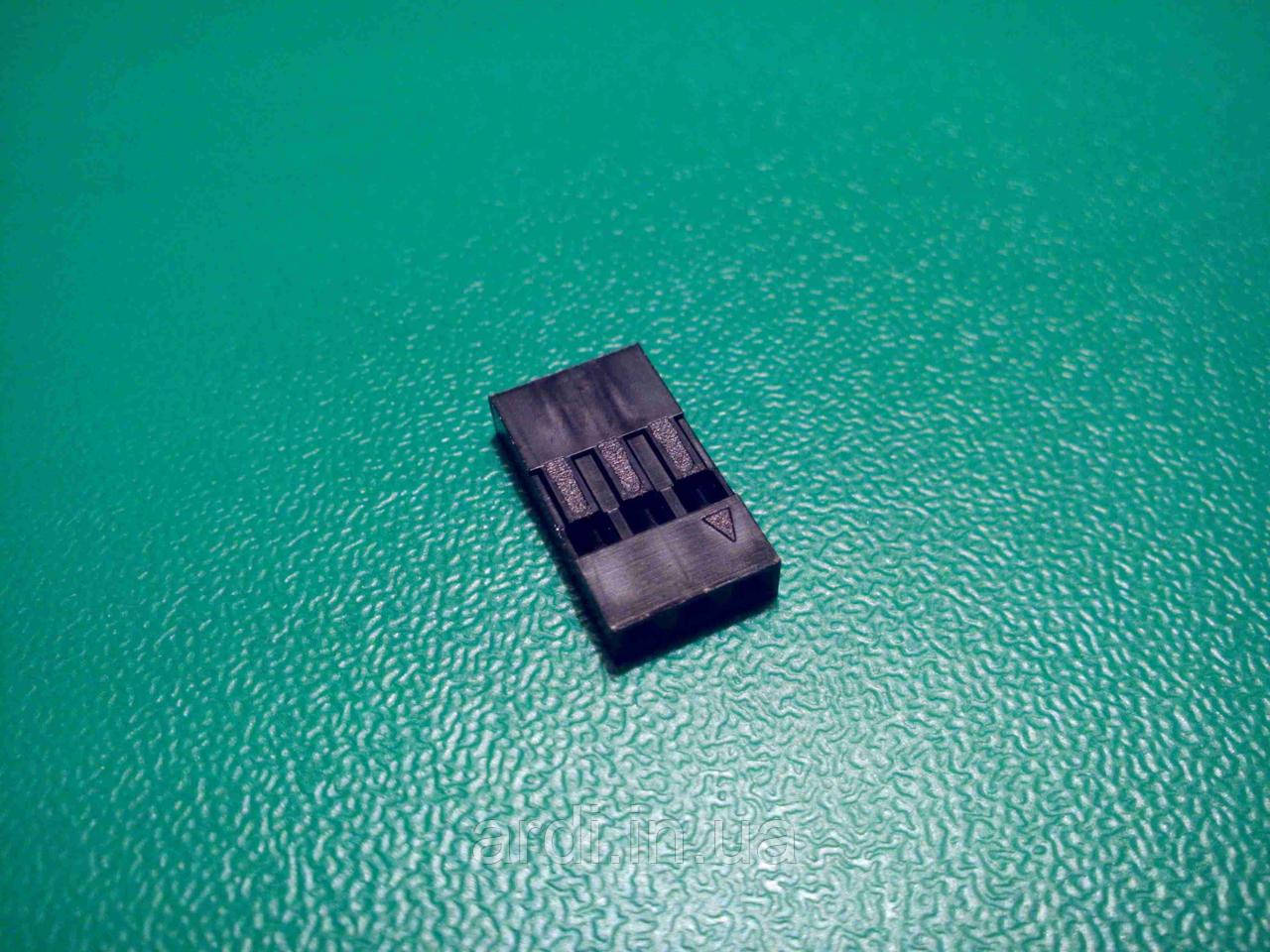 Корпус роз'єму, конектора 3-контактний крок 2.54 для Дюпон (Dupont) кабелю