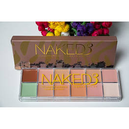 Палітра кремових консилерів 12 відтінків Naked3 для макіяжу