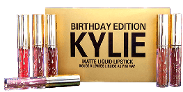 Набір рідких помад Matte Liquid Lipstick Kylie Birthday Edition 6 кольорів