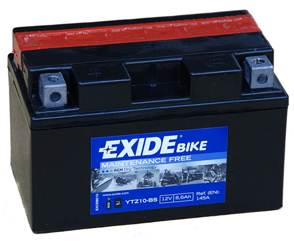 Акумулятор сухозаряджений AGM 8,6Ah 145A EXIDE ETZ10-BS YTZ10-BS
