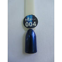Зеркальная втирка для дизайна ногтей синяя 004