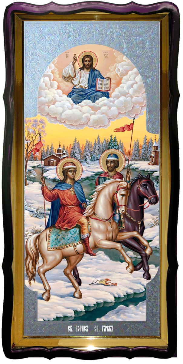 Святі Борис і Гліб велика ікона для церкви