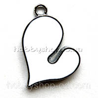 Підвіска з емаллю Серце (2,6*2 см)