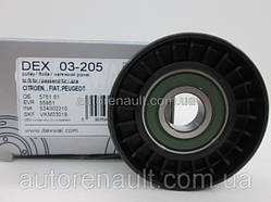 Ролик натяжителя ременя генератора (-AC) на Рено Трафік 1.9 dCi - DEXWALL (Польща) 03205