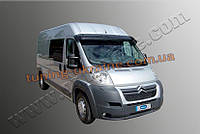 Козирьок на лобове скло Omsa прозорий на Citroen Jumper 2007-2014